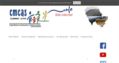Desktop Screenshot of clermont-le-puy.cmcas.com