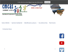 Tablet Screenshot of clermont-le-puy.cmcas.com